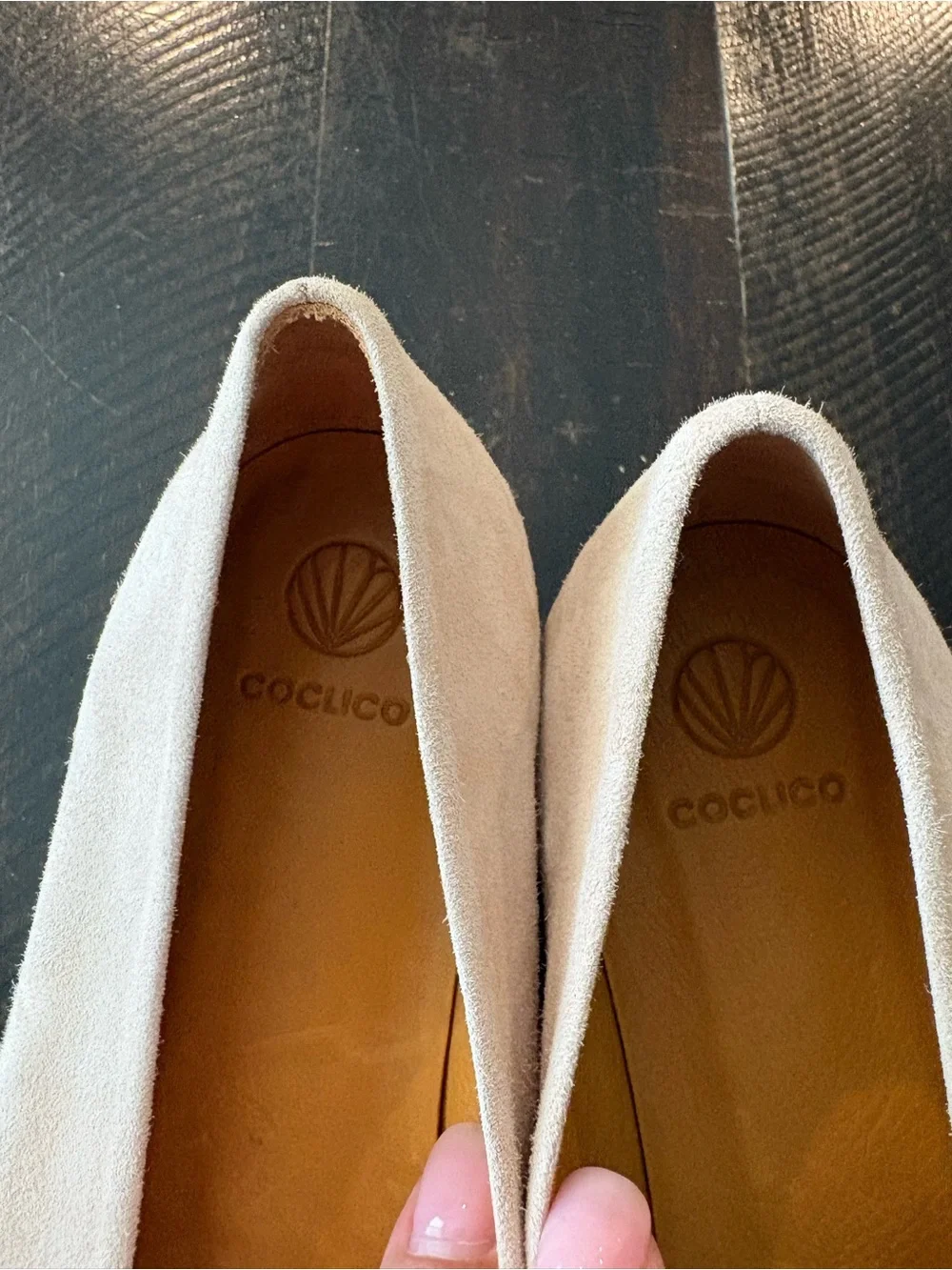 Coclico size 7.5-8 Perl wedge size 38 Platform Wedge